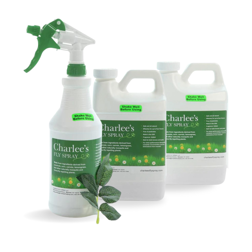 Charlee's Fly Spray One Bottle + Two 1/2 Gallon Refills Bundle
