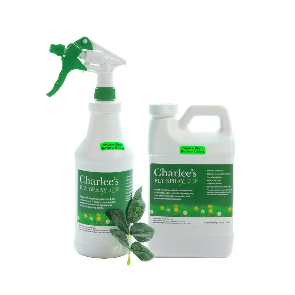 Charlee's Fly Spray Bottle + 1/2 Gallon Refill